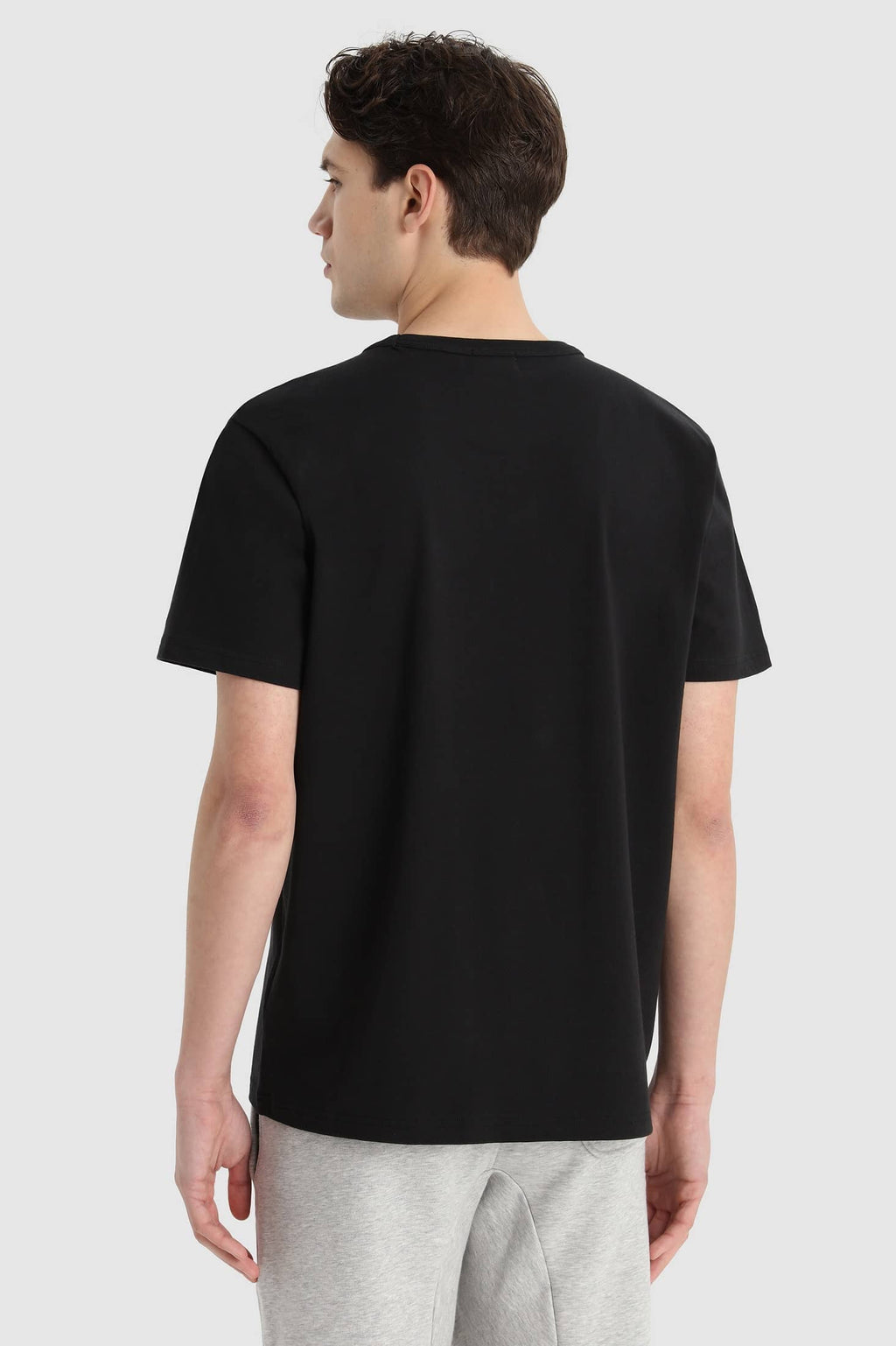 Woolrich Marco Logo T-shirt Zwart