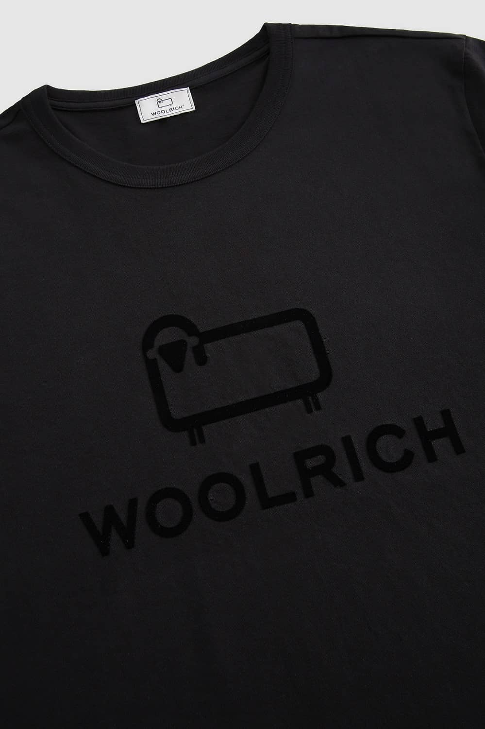 Woolrich Marco Logo T-shirt Zwart