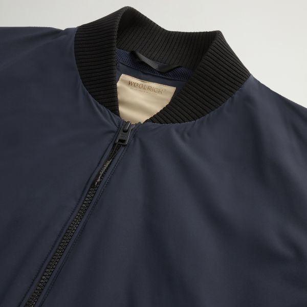 Woolrich Matt Stretch Bomber Jas Navy