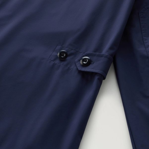 Woolrich Matt Stretch Field Jack Donker Blauw