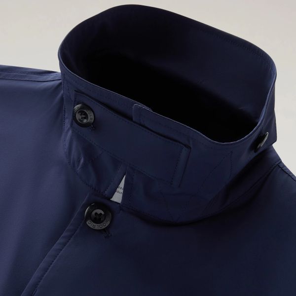 Woolrich Matt Stretch Field Jack Donker Blauw