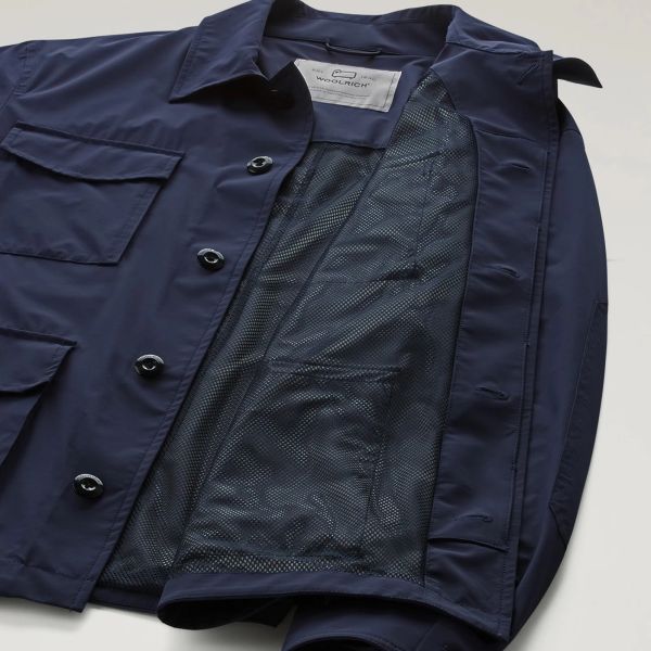 Woolrich Matt Stretch Field Jack Donker Blauw