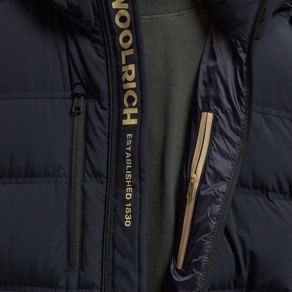 Woolrich Matt Stretch Puffer Navy