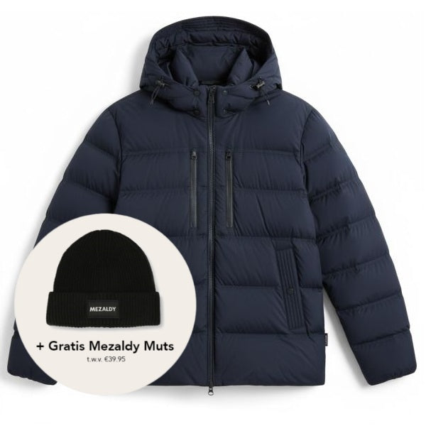 Woolrich Matt Stretch Puffer Navy