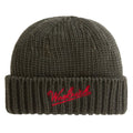 Woolrich Merino Wool Logo Muts Donker Groen