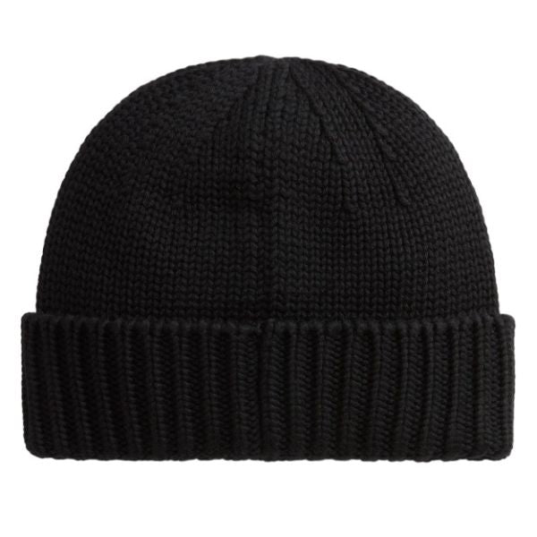 Woolrich Merino Wool Logo Muts Zwart
