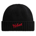 Woolrich Merino Wool Logo Muts Zwart