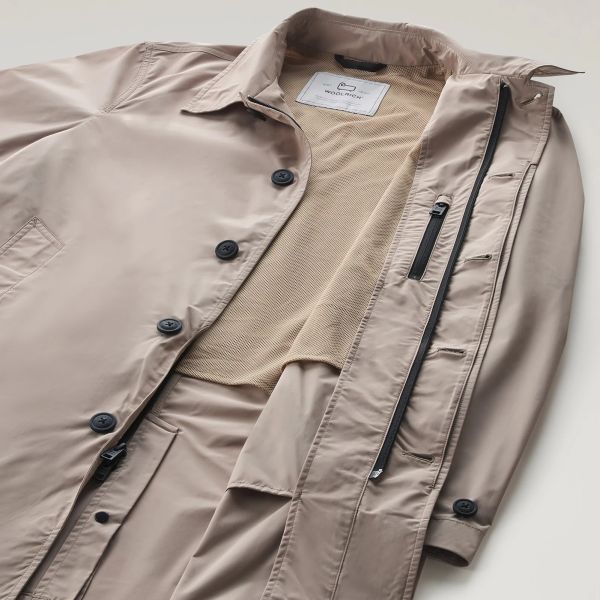 Woolrich New City Car Coat Beige
