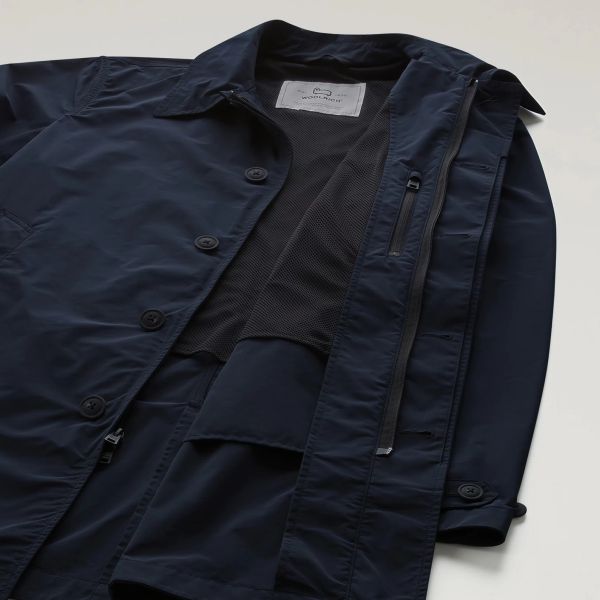 Woolrich New City Car Coat Navy