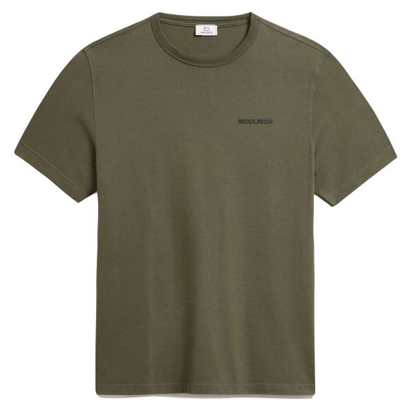 Woolrich Outdoor T-shirt Donker Groen