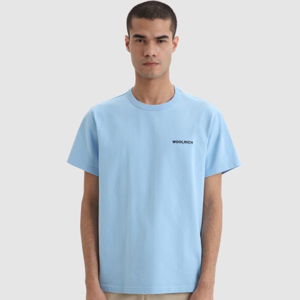 Woolrich Outdoor T-shirt Licht Blauw