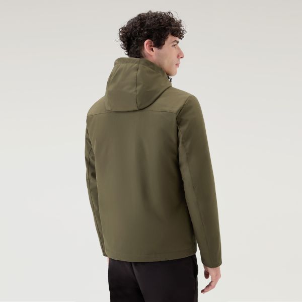 Woolrich Pacific Soft Shell Jack Donker Groen