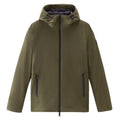 Woolrich Pacific Soft Shell Jack Donker Groen