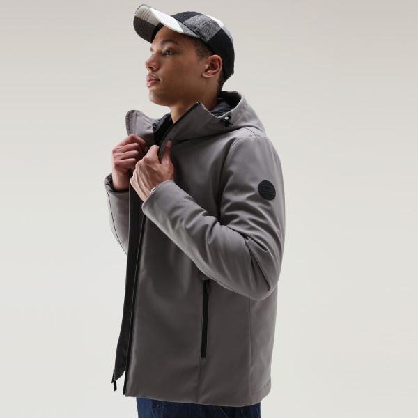 Woolrich Pacific Soft Shell Jas Grijs
