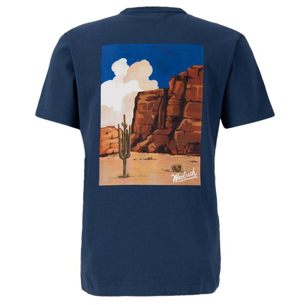 Woolrich Photographic T-shirt Blauw