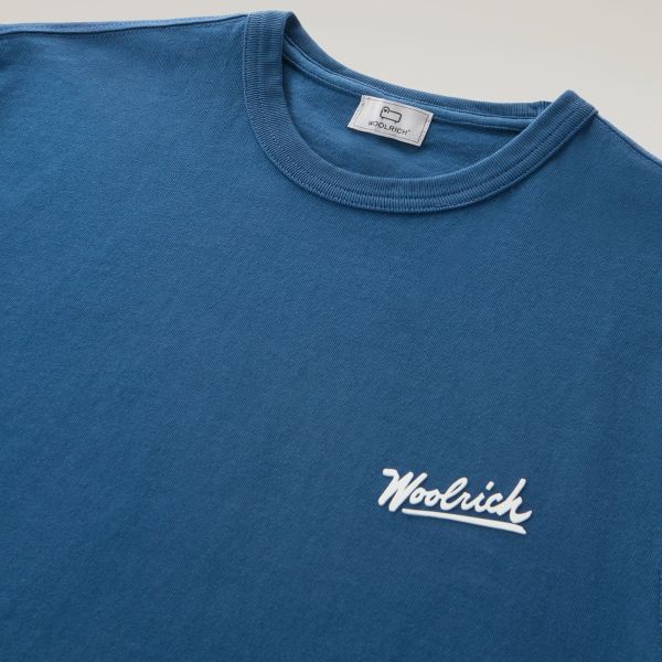 Woolrich Photographic T-shirt Blauw