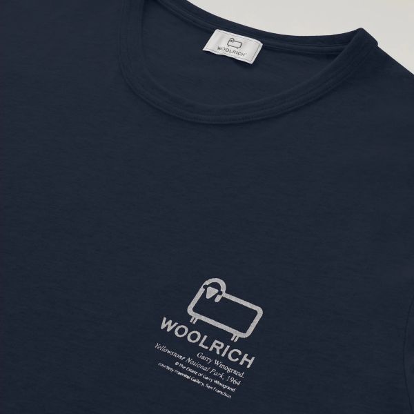Woolrich Photographic T-shirt Navy