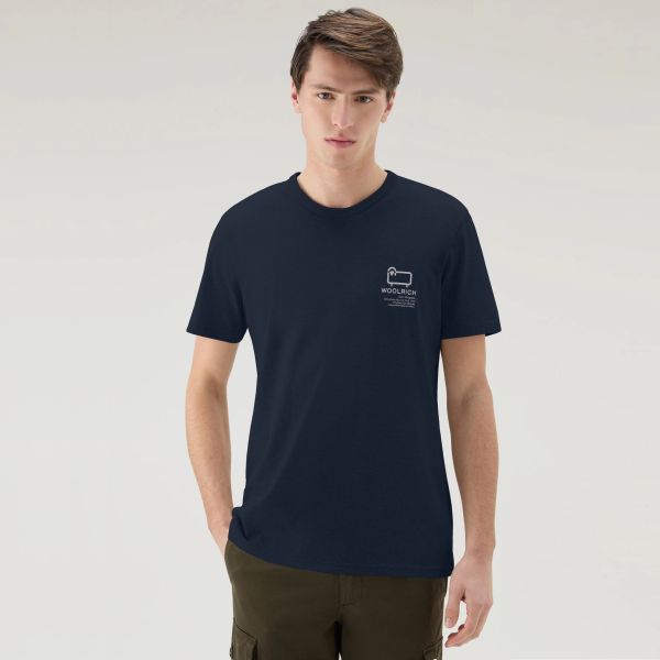 Woolrich Photographic T-shirt Navy