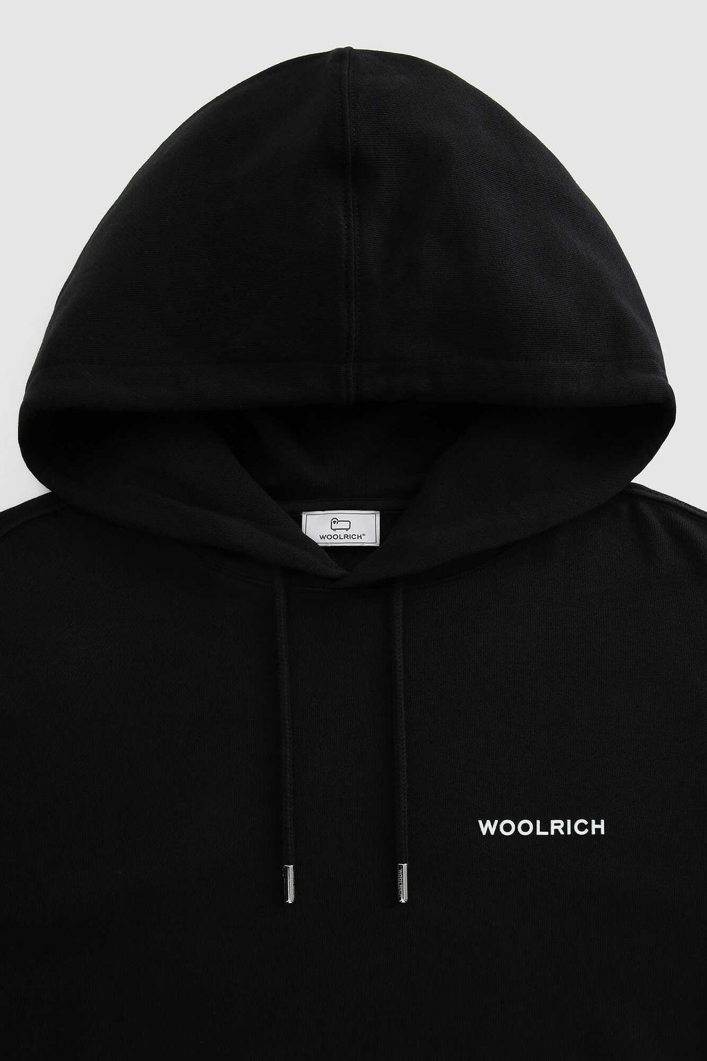 Woolrich Printed Duck Hoodie Zwart