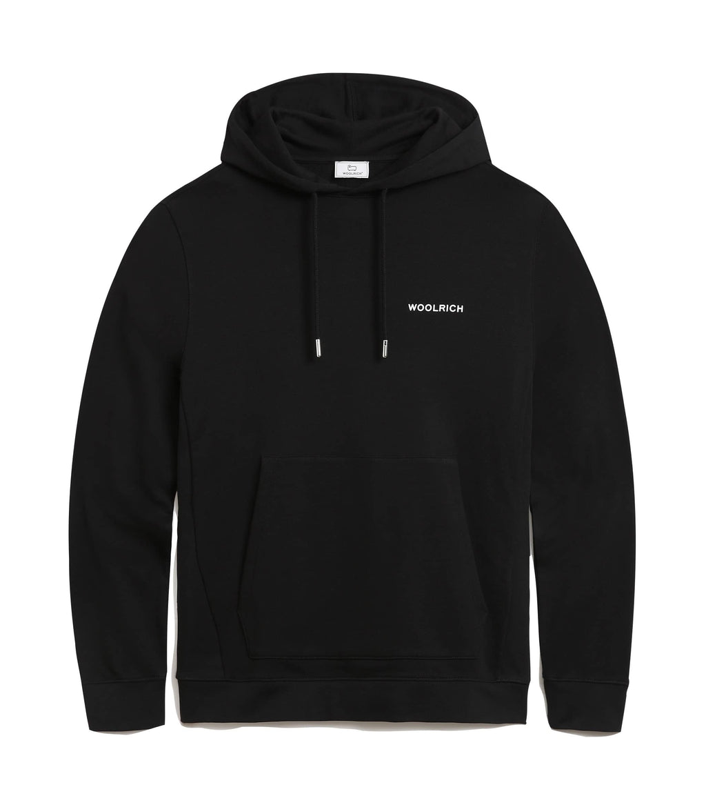 Woolrich Printed Duck Hoodie Zwart