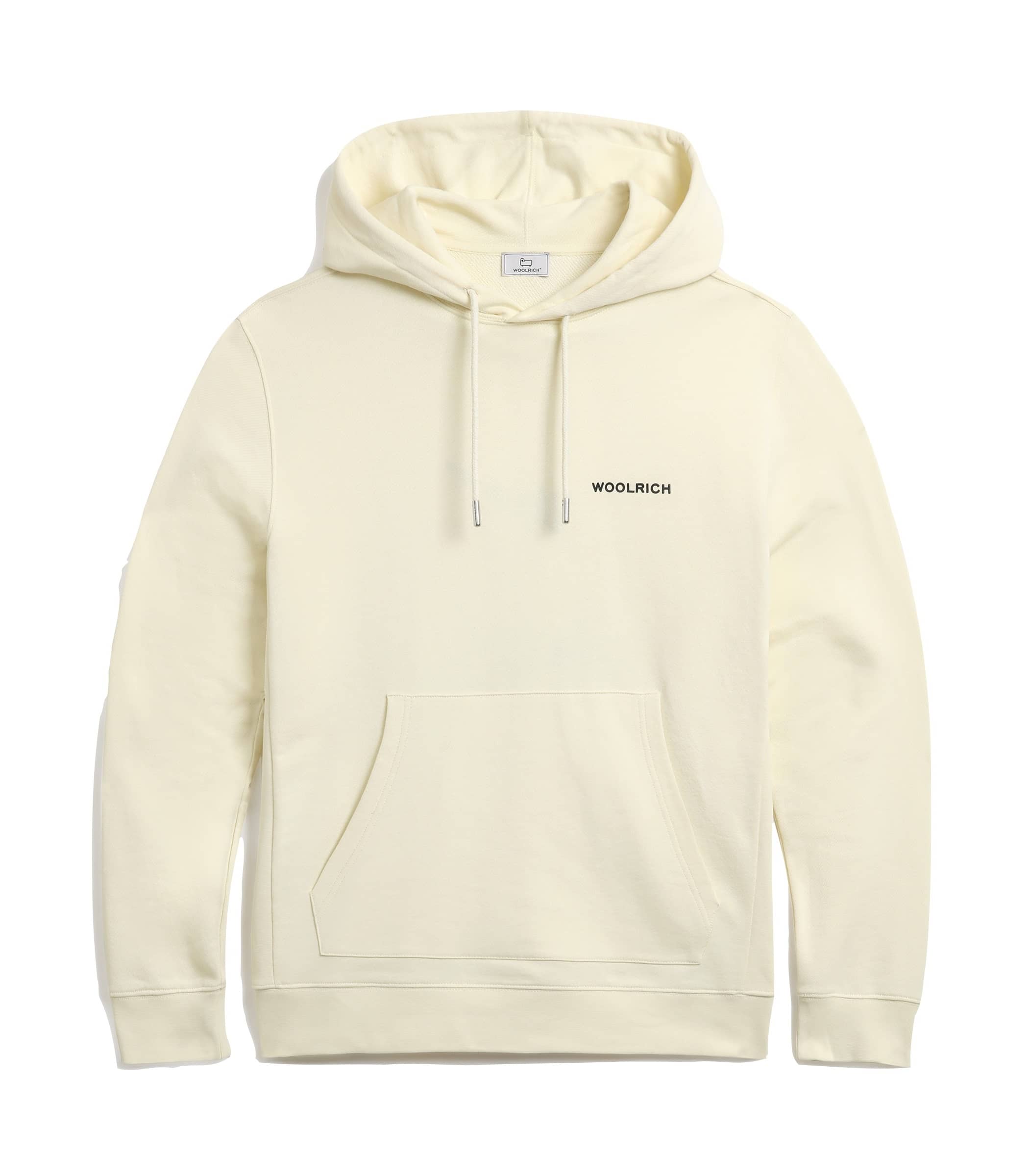 Woolrich Printed Duck Hoodie Off White