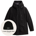 woolrich ramar arctic parka zwart jas gratis mezaldy muts