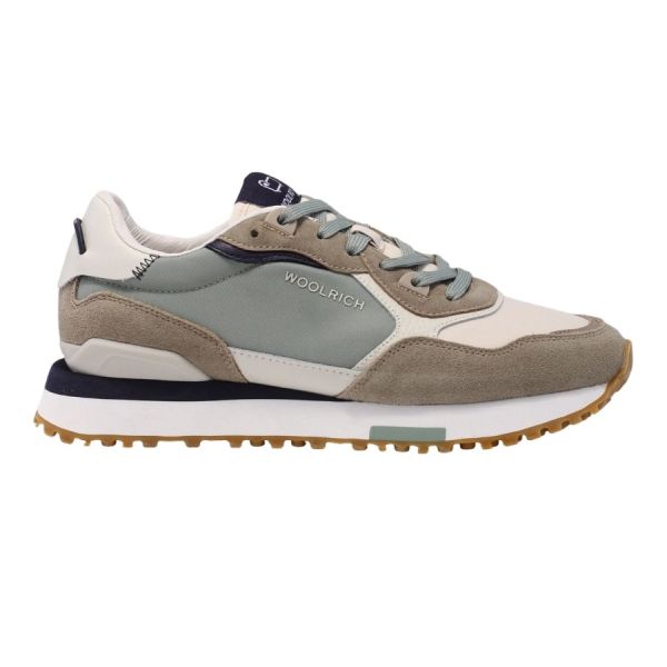 Woolrich Retro Sneaker Beige/Groen