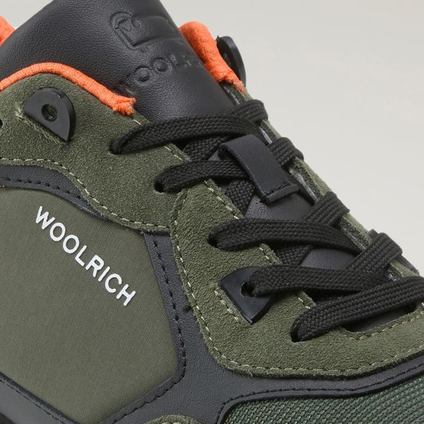 Woolrich Retro Sneaker Donker Groen
