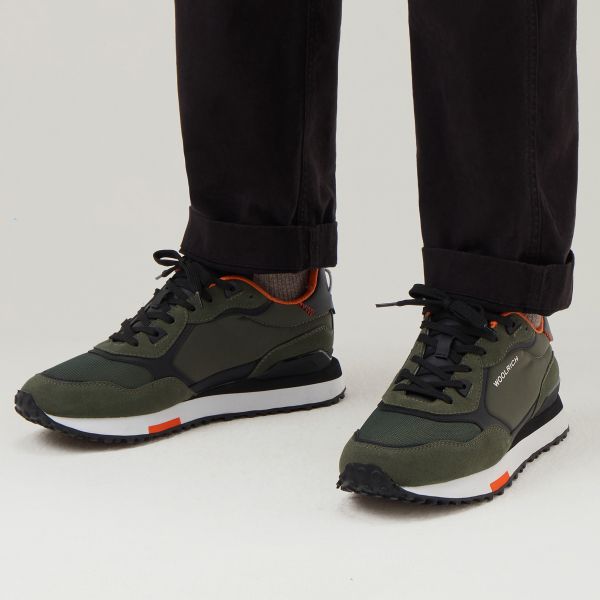 Woolrich Retro Sneaker Donker Groen