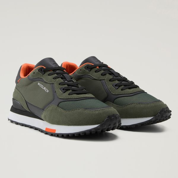 Woolrich Retro Sneaker Donker Groen
