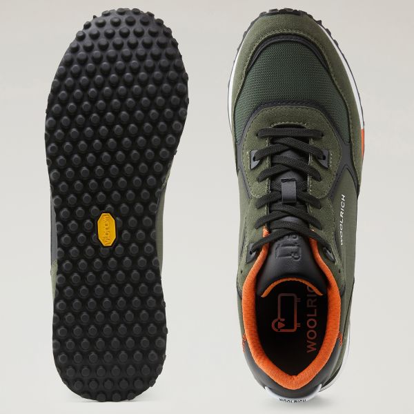 Woolrich Retro Sneaker Donker Groen