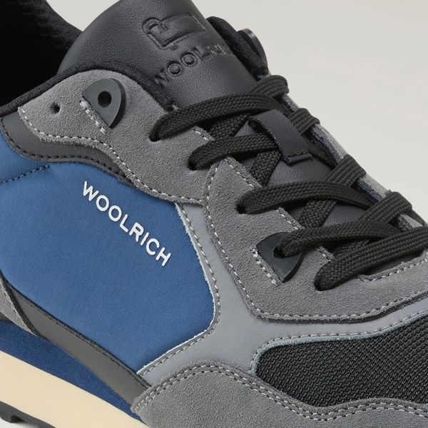 Woolrich Retro Sneaker Grijs/Blauw