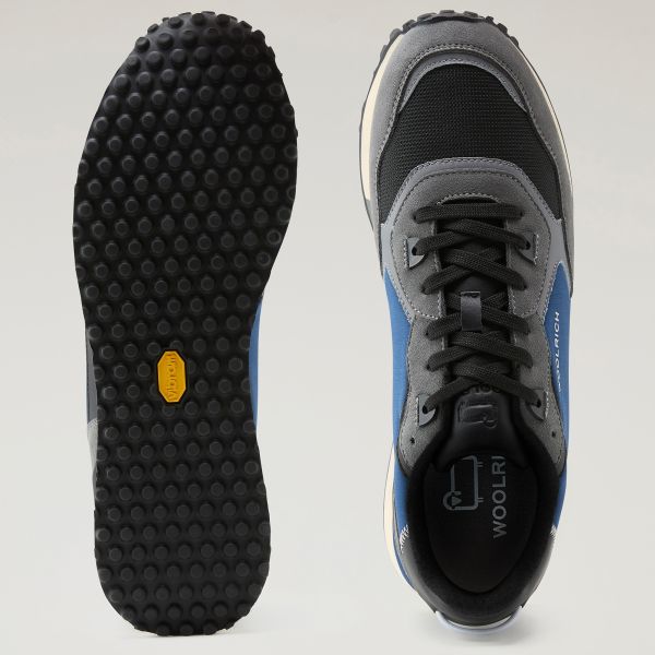 Woolrich Retro Sneaker Grijs/Blauw