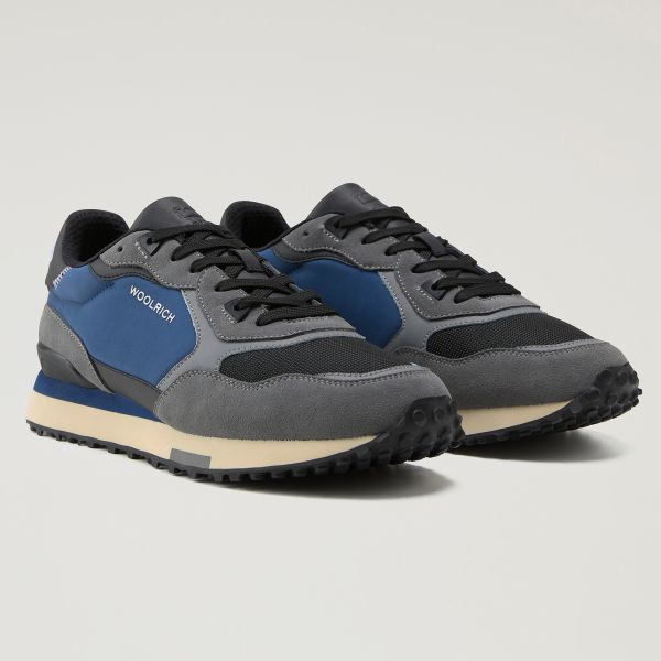 Woolrich Retro Sneaker Grijs/Blauw