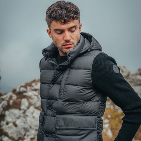 Woolrich Sierra Knitted Jas Zwart