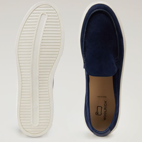 Woolrich Slip On Loafers Blauw