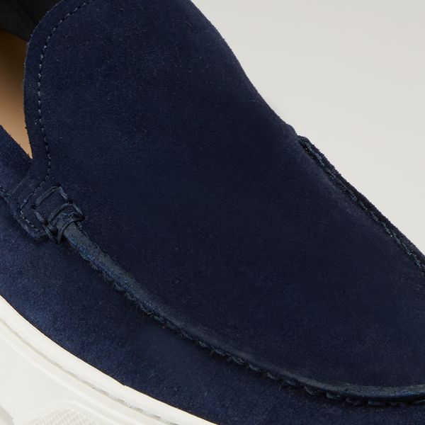 Woolrich Slip On Loafers Blauw