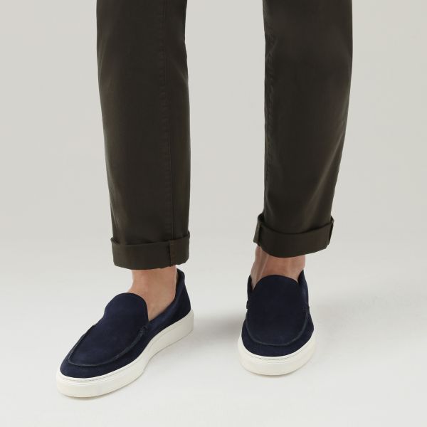 Woolrich Slip On Loafers Blauw