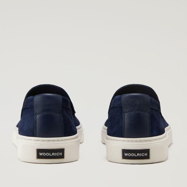 Woolrich Slip On Loafers Blauw