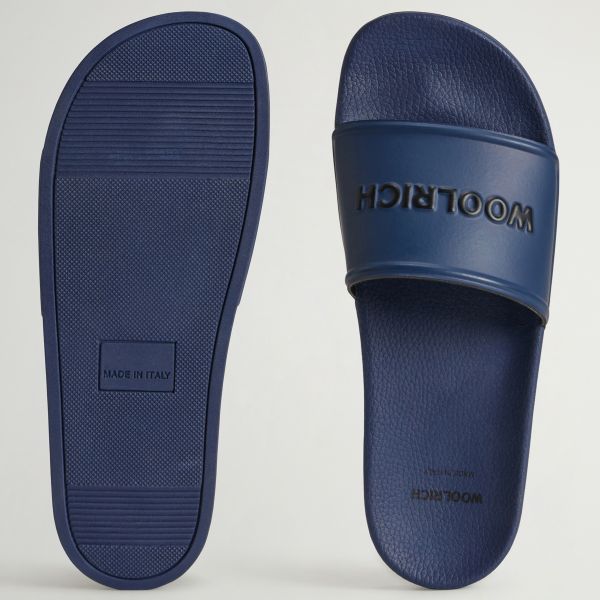 Woolrich Slippers Blauw