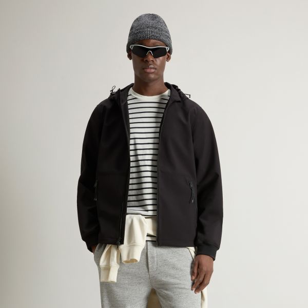 Woolrich Soft Shell Jack Zwart