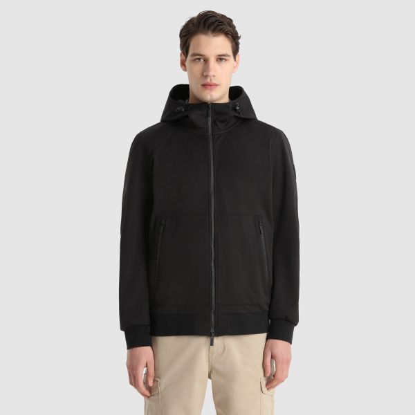 Woolrich Soft Shell Jack Zwart
