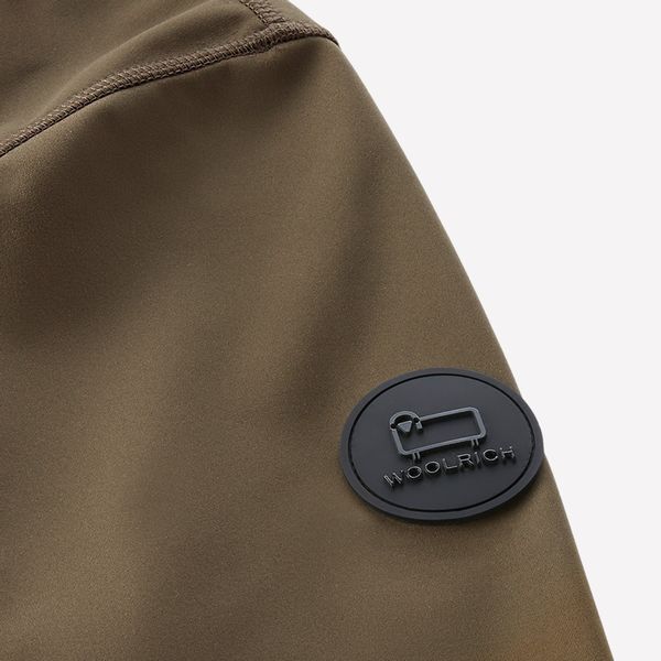 woolrich softshell jas donker groen