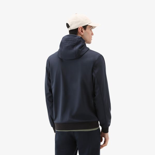 woolrich softshell jas navy