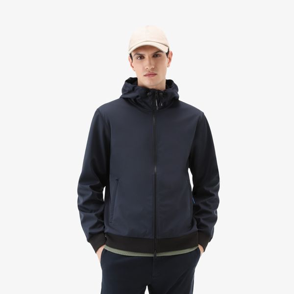 woolrich softshell jas navy