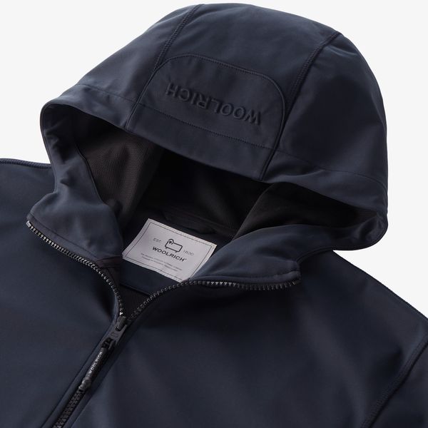 woolrich softshell jas navy