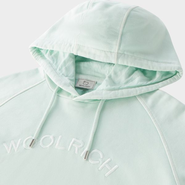 woolrich varsity hoodie licht groen