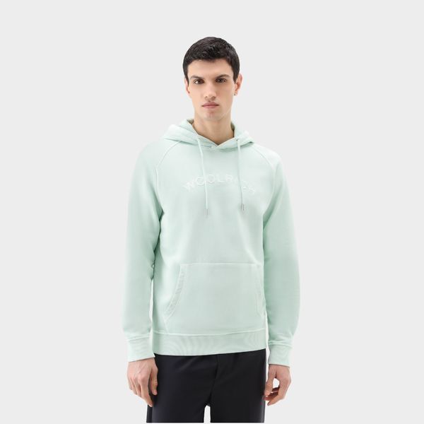 woolrich varsity hoodie licht groen