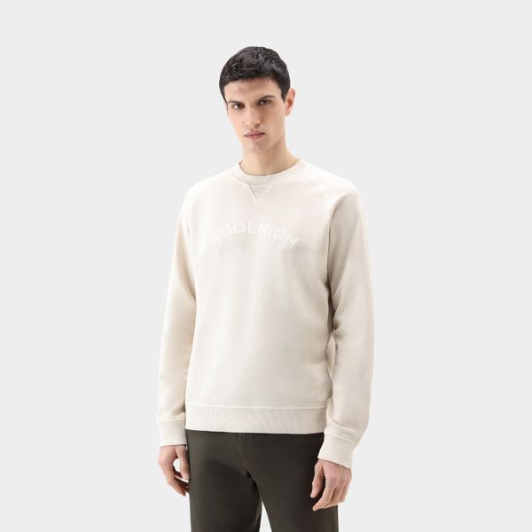 woolrich varsity sweater beige