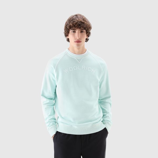 woolrich varsity sweater licht groen